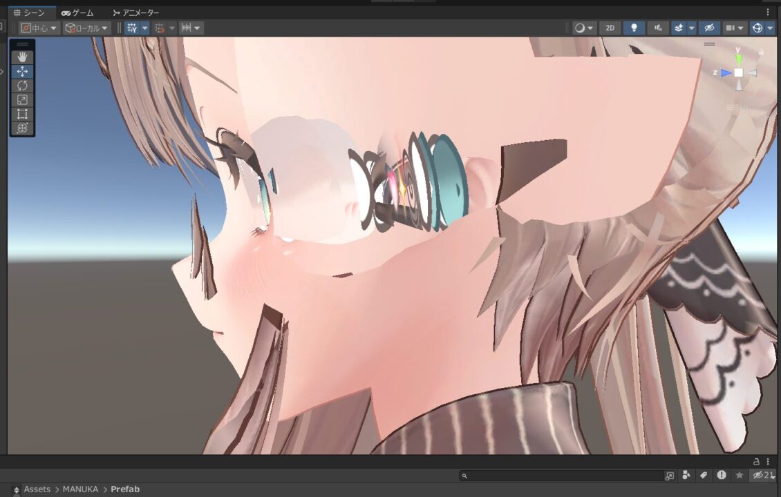 unity上でアバターの中身が見えてしまうときの対処法